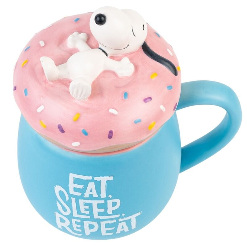 3D-mugg, 500 ml kapacitet, Eat Sleep Repeat Design