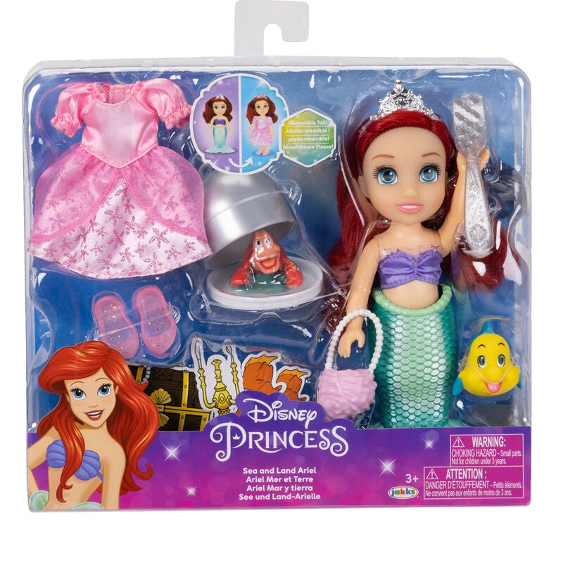 Ariel Doll 15cm - Den lilla sjöjungfruns land- och havsfigur