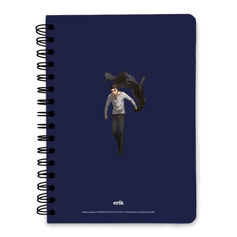 Attack on Titan A5 Notebook med tomma sidor för skissning