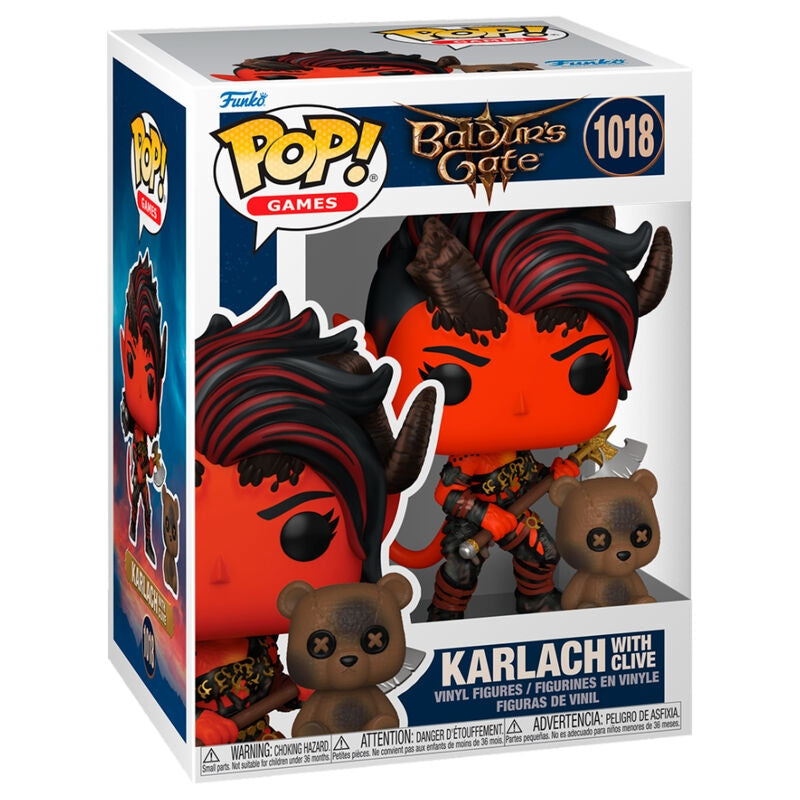 Baldur's Gate Karlach Actionfigur med Clive, 7-tums samlarobjekt