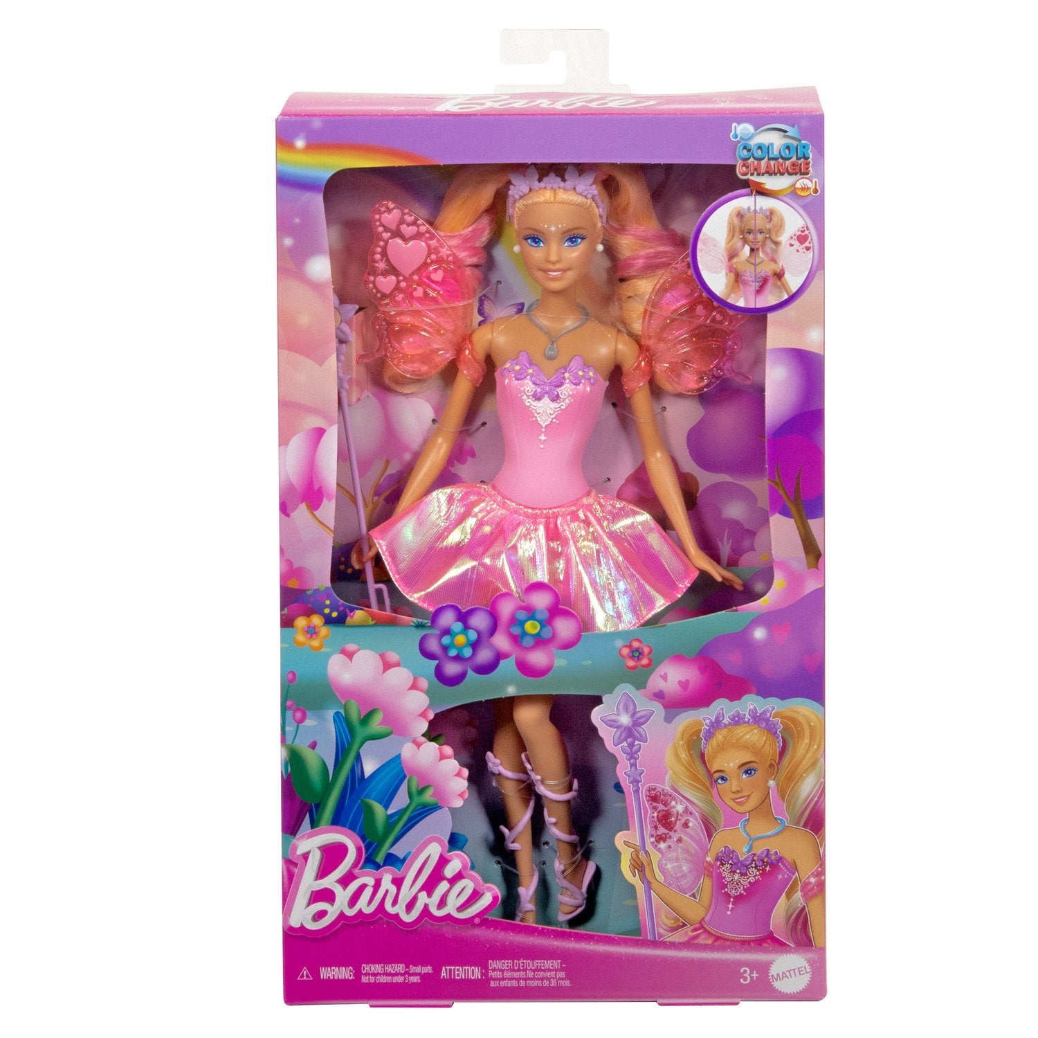 Barbie Färgskiftande Fedocka
