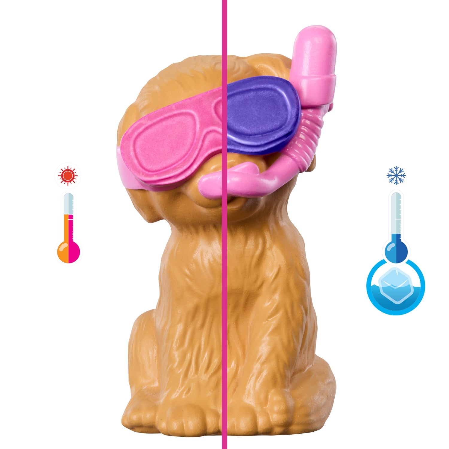 Barbie valppoollekset med färgskiftande hundar