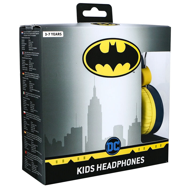 Batman logotyp hörlurar, trådbundna, lätt design