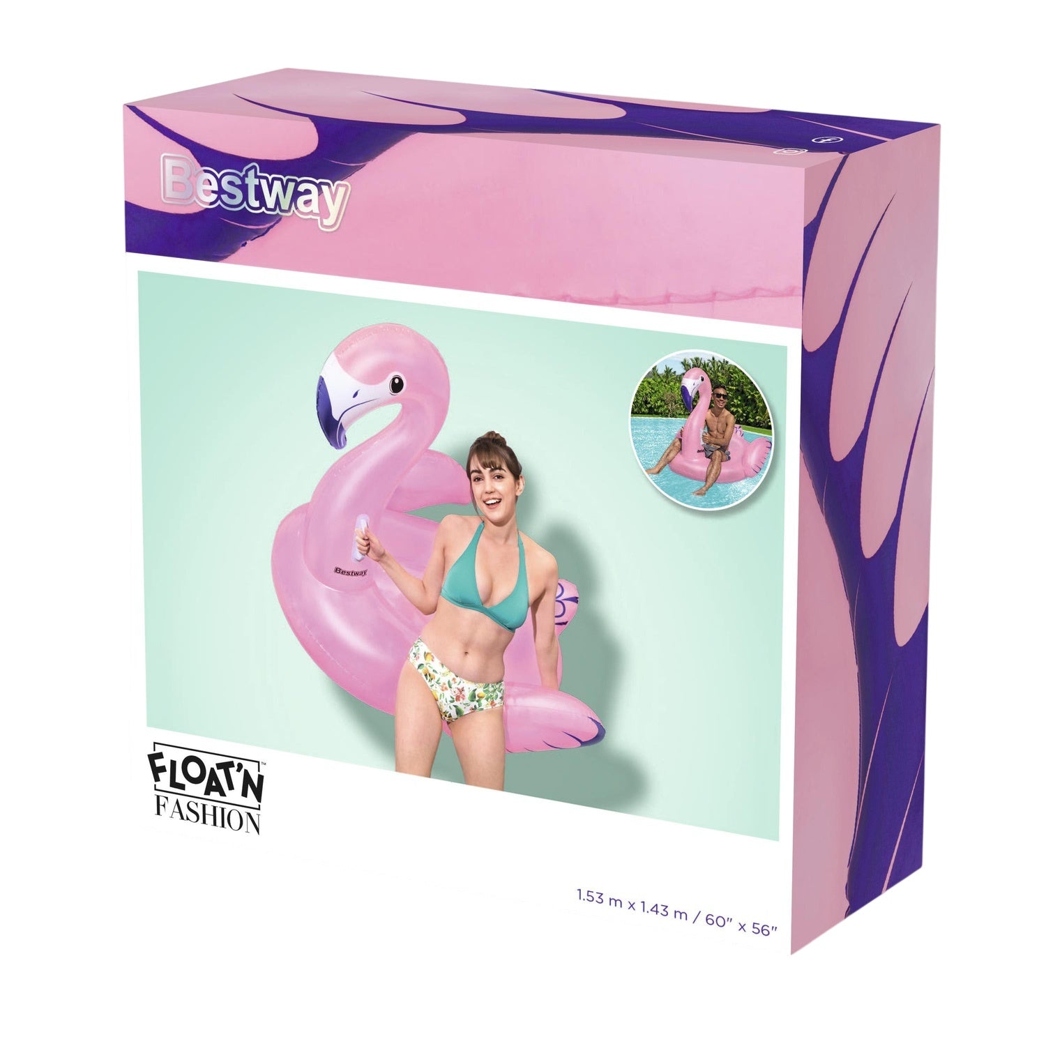 Bestway Luxury Flamingo 153 X 143 Cm