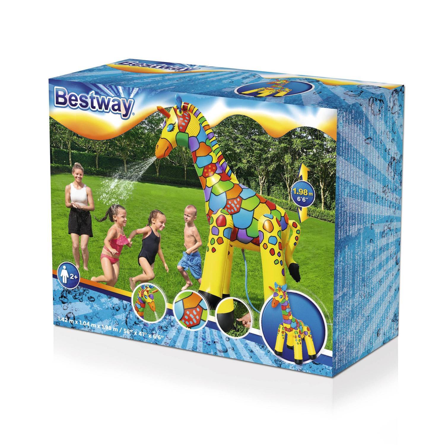 Bestway Vattensprutande Giraff 142 X 104 X 198 Cm