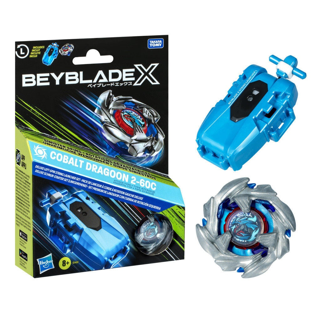 Beyblade Premium Set med Cobalt Dragoon Top och Launcher