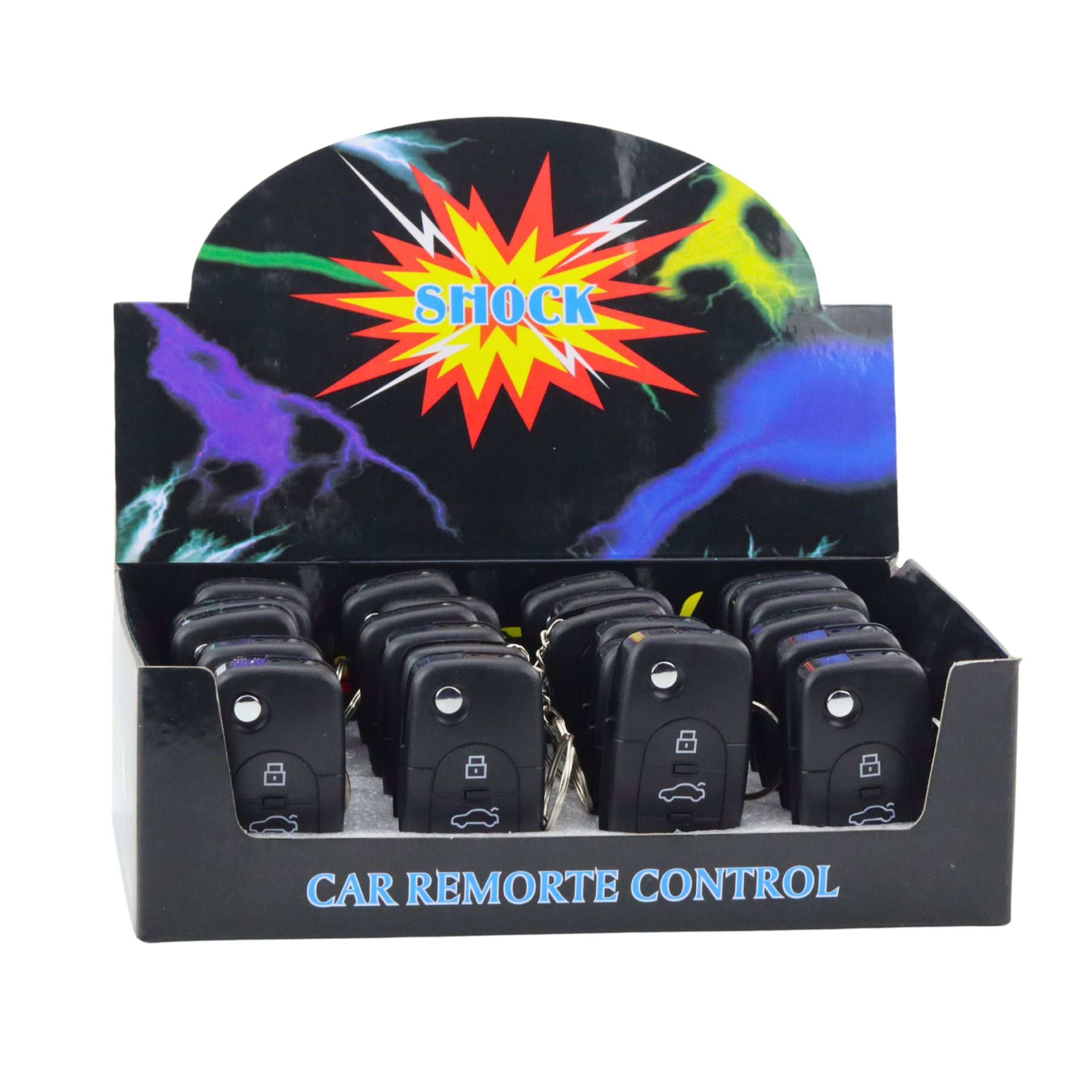 Bilnyckelring LED-ficklampa & elektrisk stöt 2-i-1