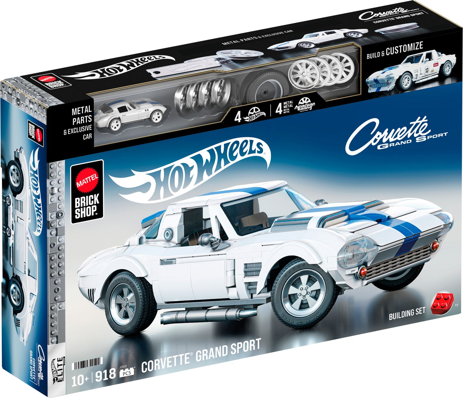 Corvette Grand Sport modellbyggsats, skala 1:16, 900 delar