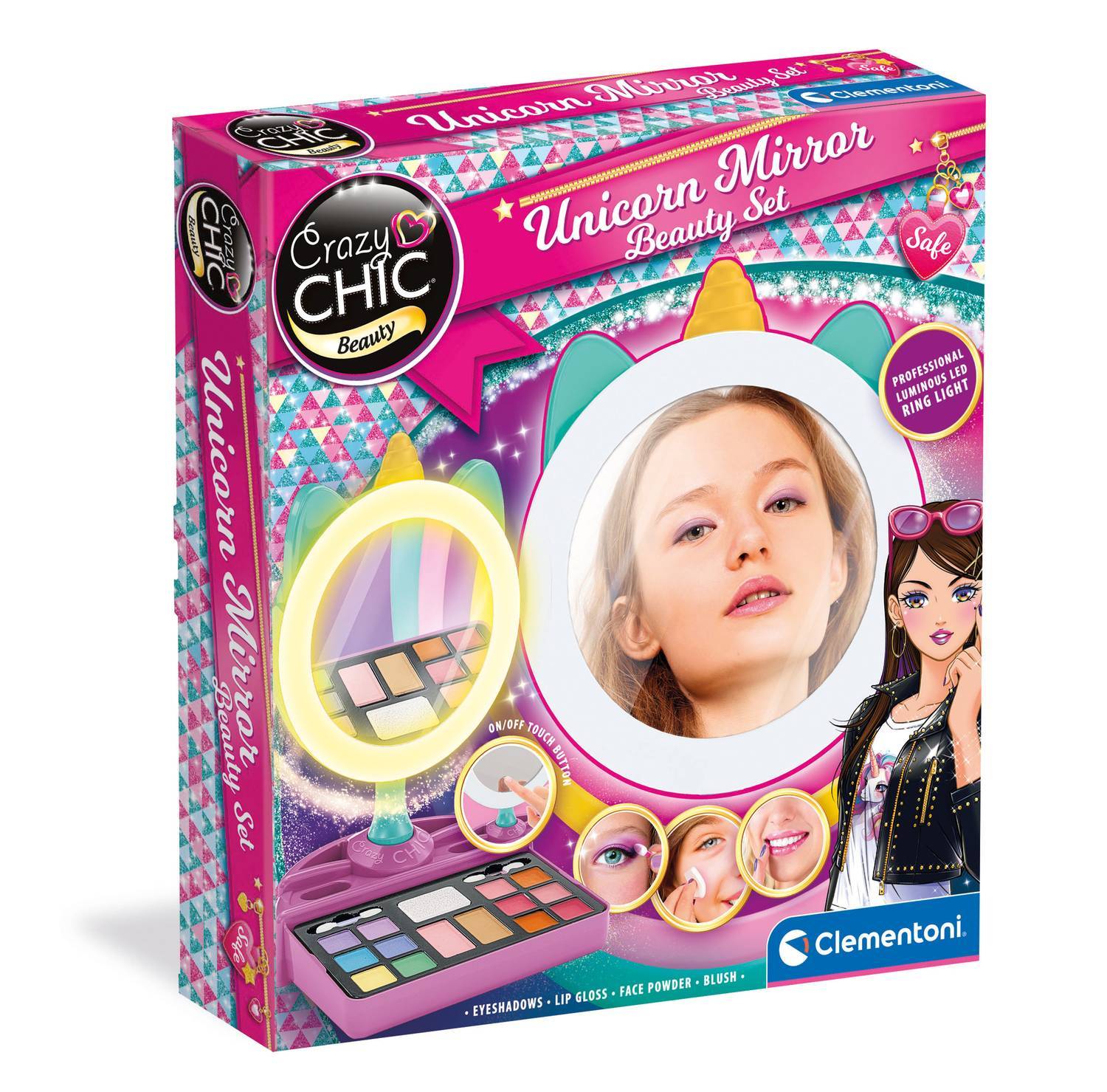 Crazy Chic - Make-up spejl med belysning og make-up