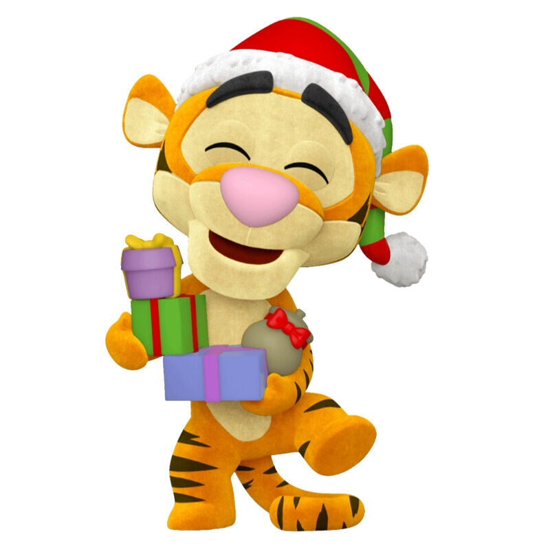 Disney Holiday Tigger Flocked Plyschleksak, Exklusiv Edition