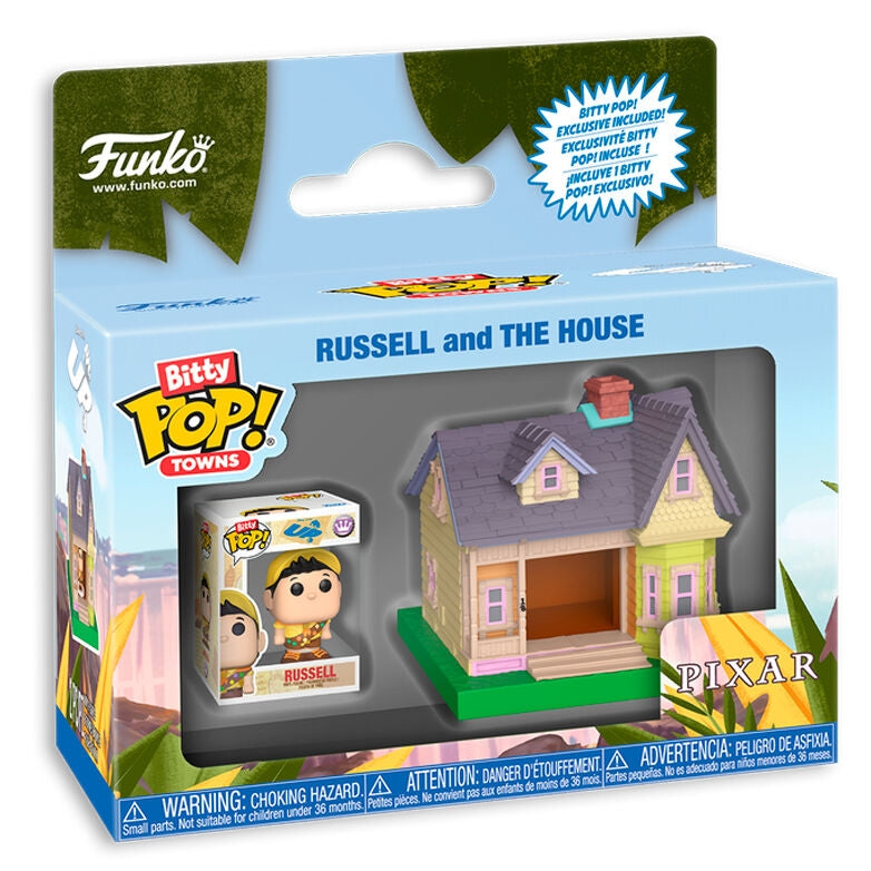 Disney Pixar UP Russell figur med husdisplay