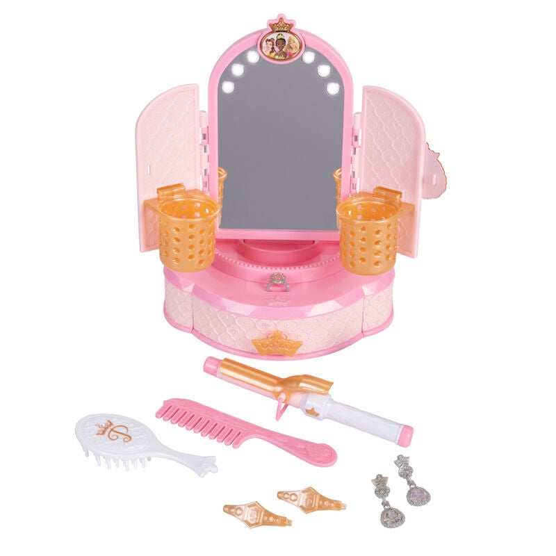 Disney Princesses sminkspegel med ljus och förvaringsfack
