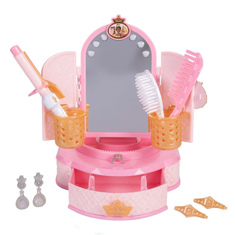 Disney Princesses sminkspegel med ljus och förvaringsfack
