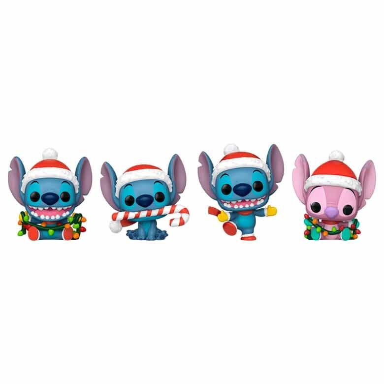 Disney Stitch Holiday Tree Pocket POP 4-figurspaket