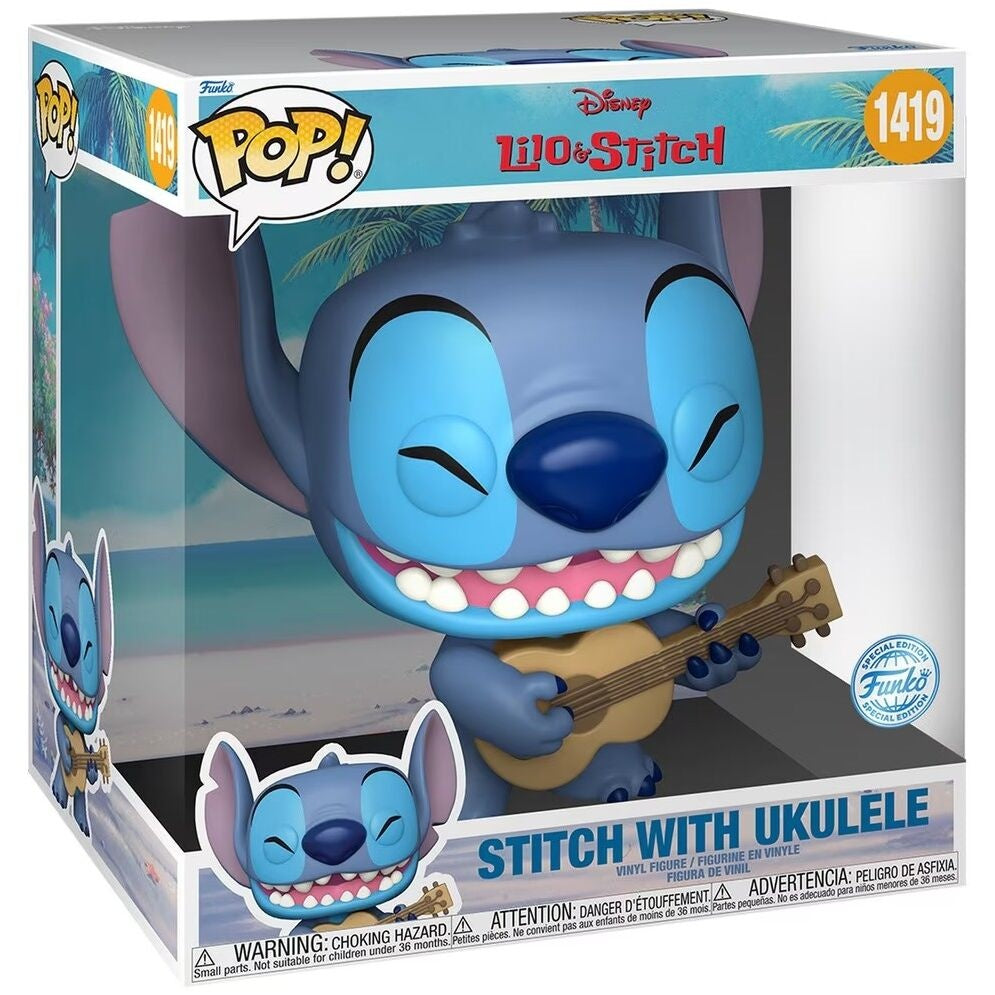 Disney Stitch Ukulele, exklusiv storlek 25 cm, perfekt för barn