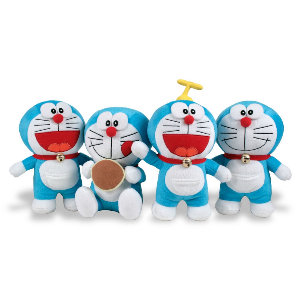 Doraemon mjuk plyschleksak, storlek 20-22 cm, olika färger