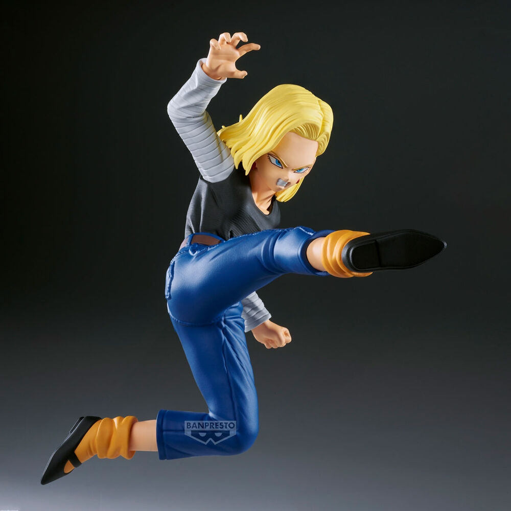 Dragon Ball Z Android 18 & Mr. Satan Actionfigurer Set 11-8cm