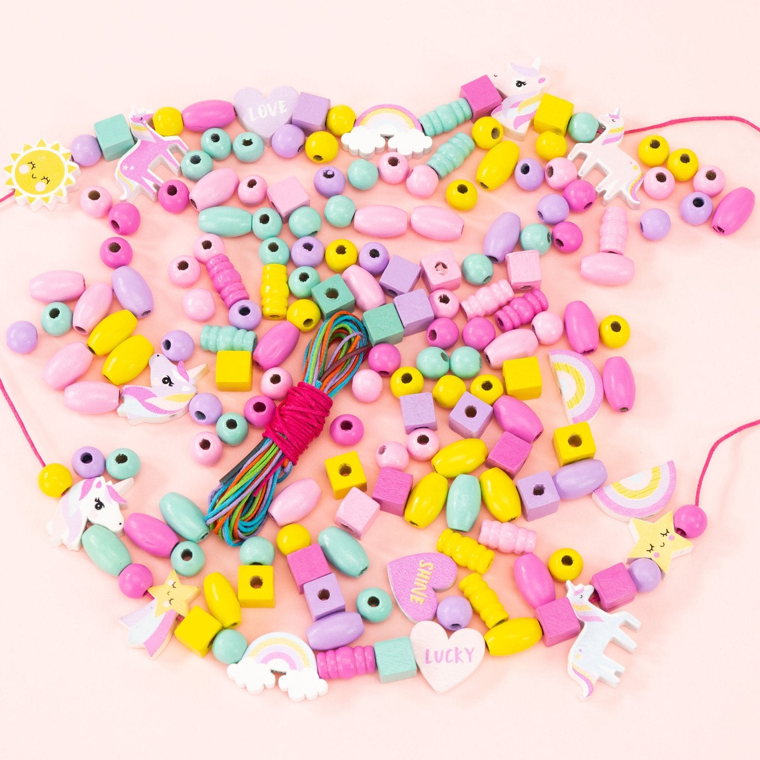 Enhörningsträpärlset för smyckestillverkning, 150 delar