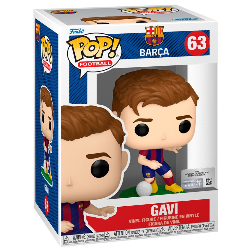 F.C. Barcelona Gavi Figur - Samlarfotbollsleksak, 6 tum