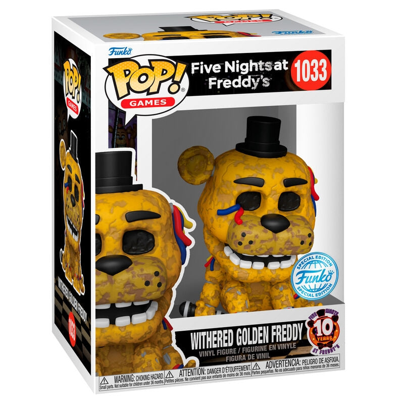 Fem nätter på Freddys förtorkade gyllene Freddy actionfigur