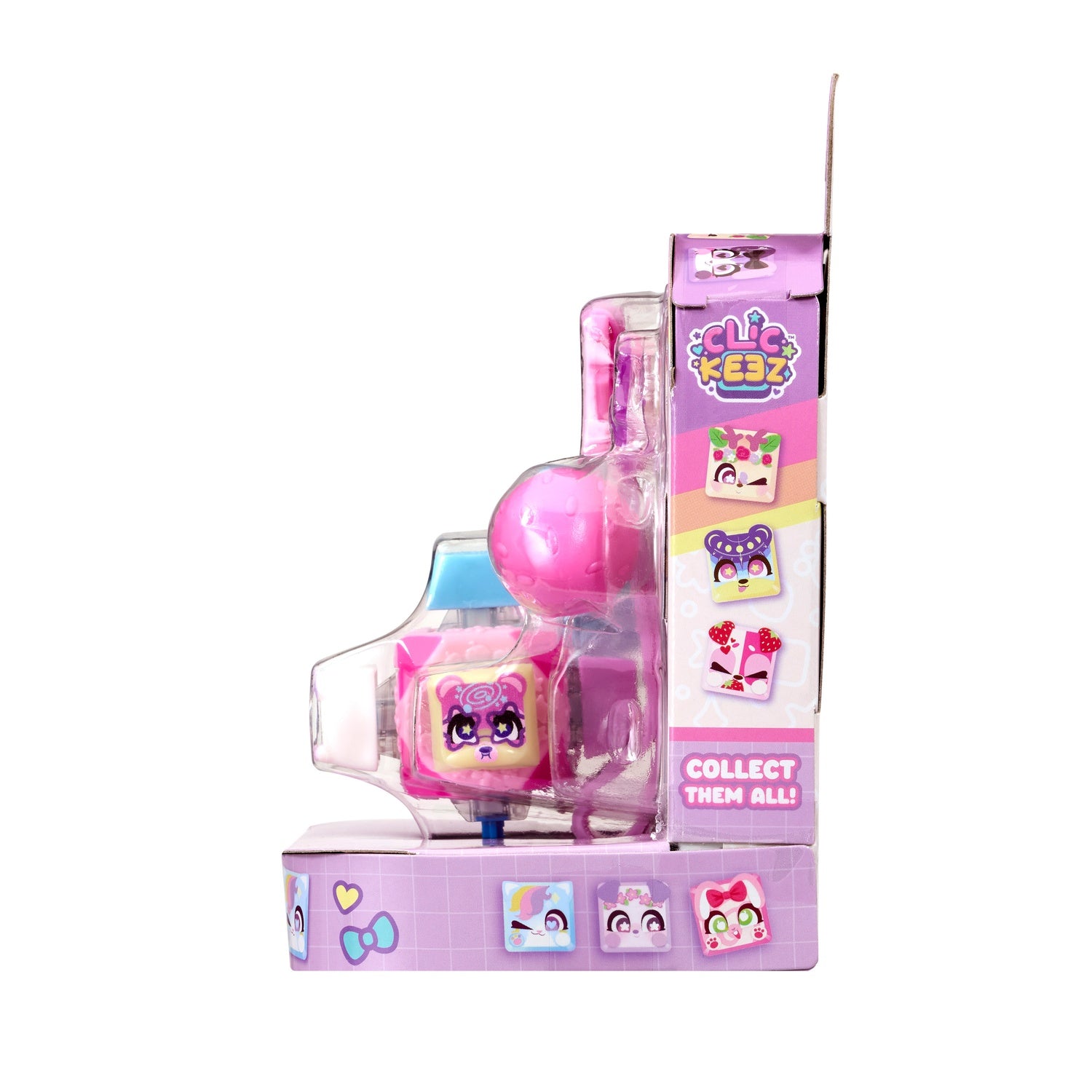 Fidget-nyckelring med 6 klickknappar, 14 utbytbara delar