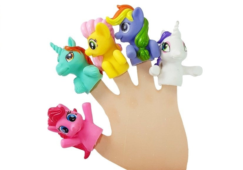 Finger Puppets Unicorn Set – 5 delar