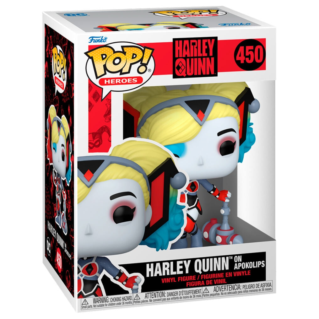 Harley Quinn Apokolips POP-figur, samlarleksak, 4-tums