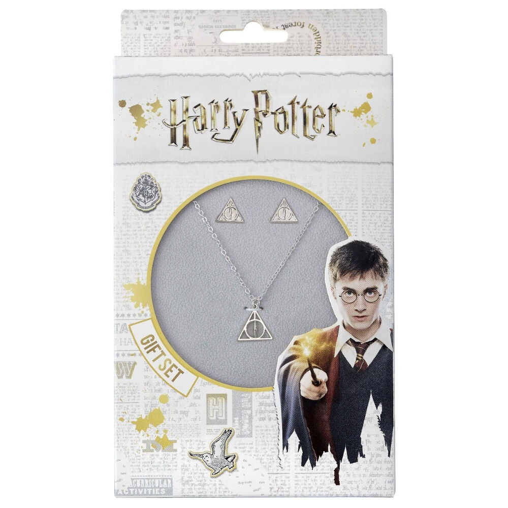 Harry Potter Deathly Hallows Halsband och örhängen set