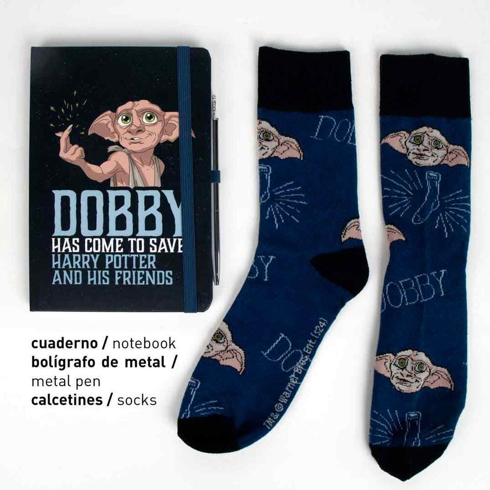 Harry Potter Dobby brevpappersset med anteckningsböcker och pennor
