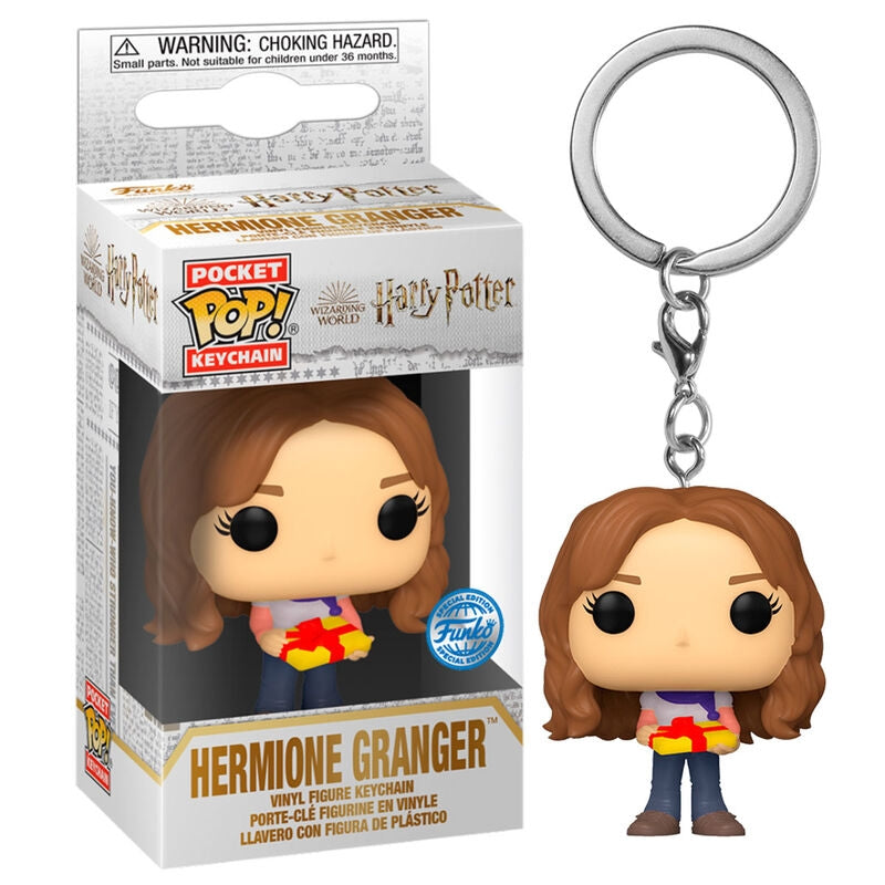 Harry Potter Holiday Hermione Pocket POP-nyckelring Exklusiv