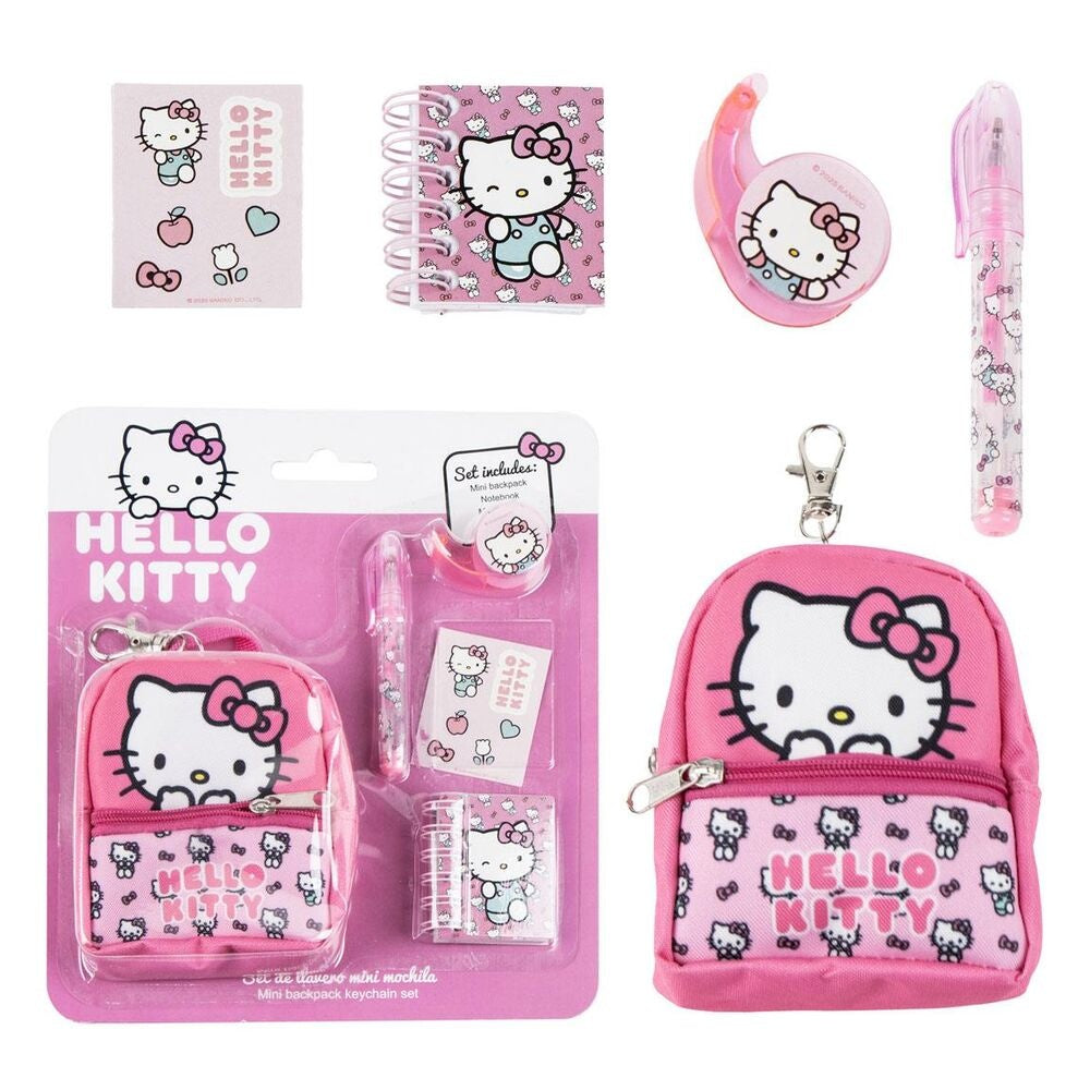 Hello Kitty Mini-ryggsäcksset med papperstillbehör