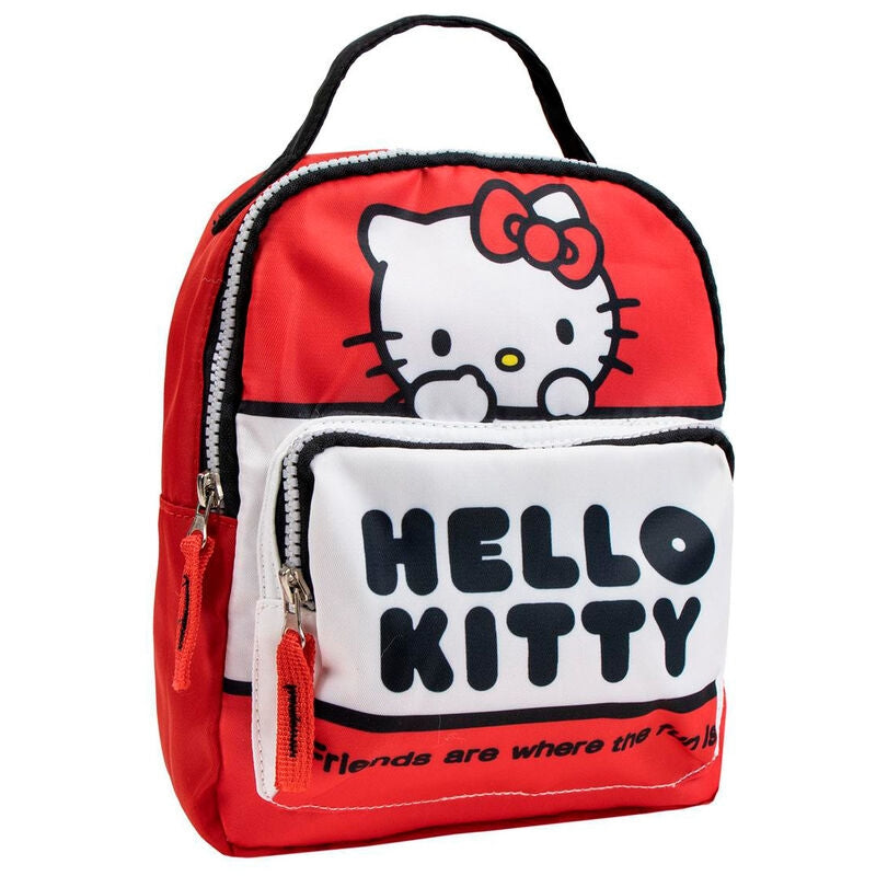 Hello Kitty Ryggsäck 23cm med justerbara remmar och fickor
