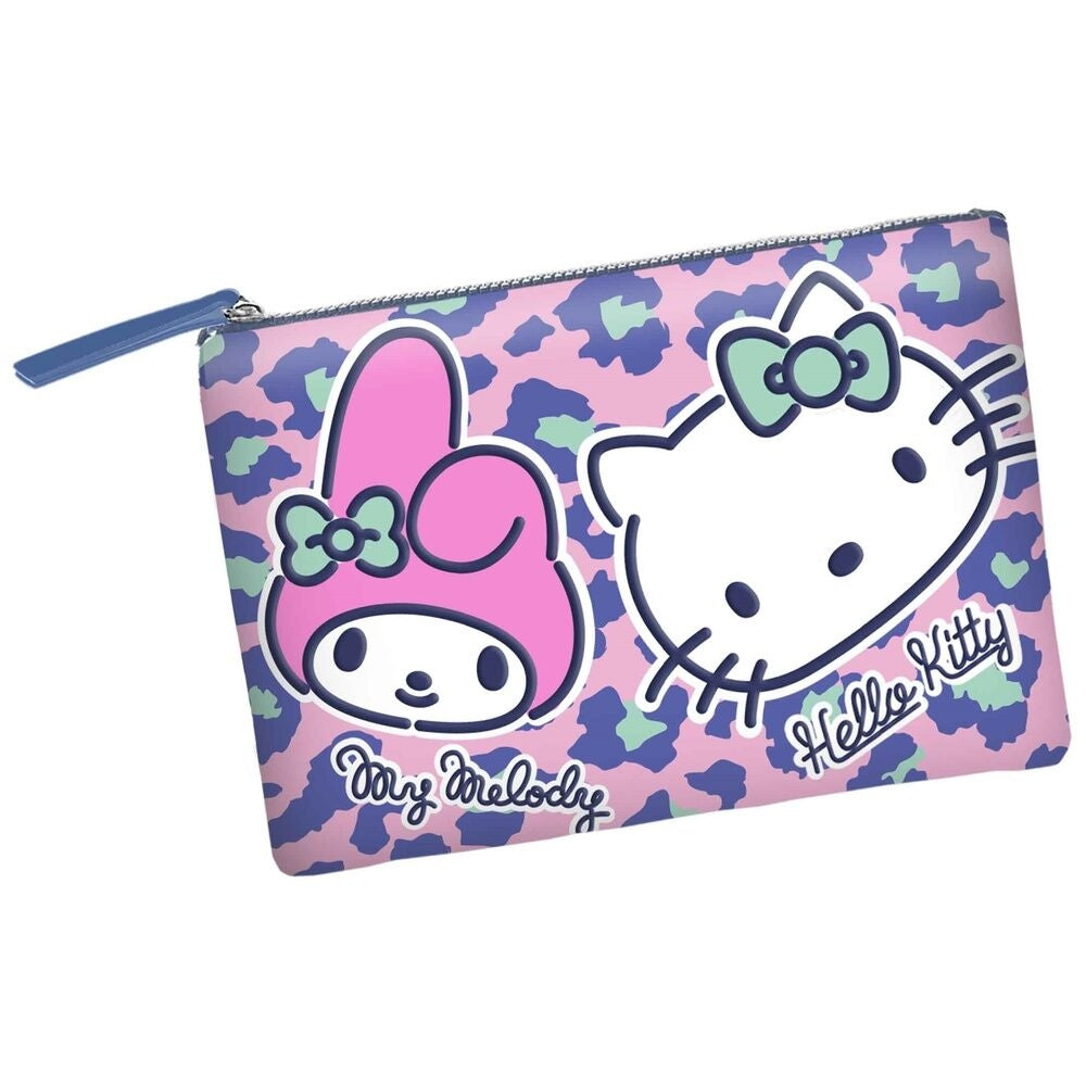 Hello Kitty Safari sminkfodral med spegel och förvaringsfack