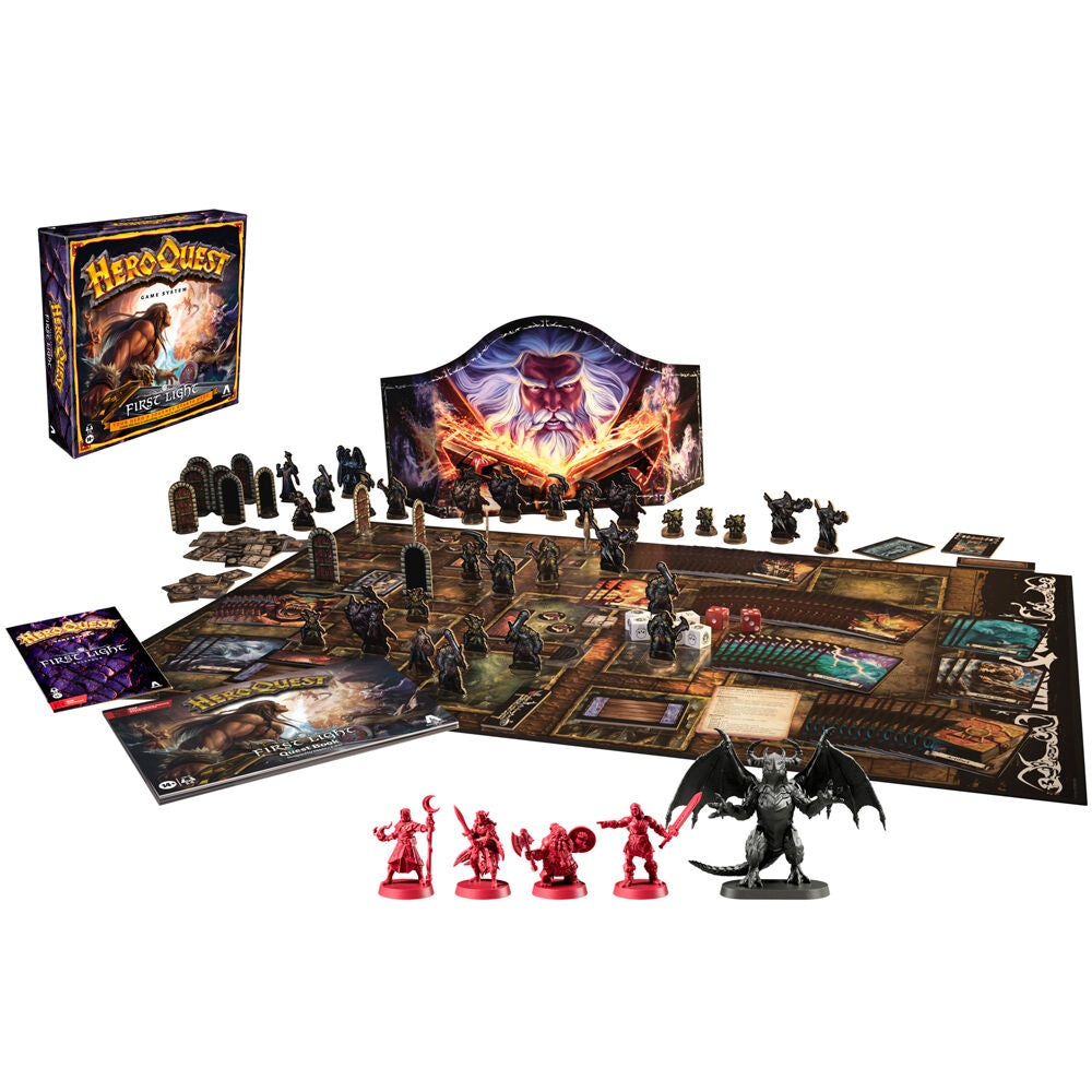 Hero Quest First Light Brädspel - Strategi, Äventyr, 1-5 spelare