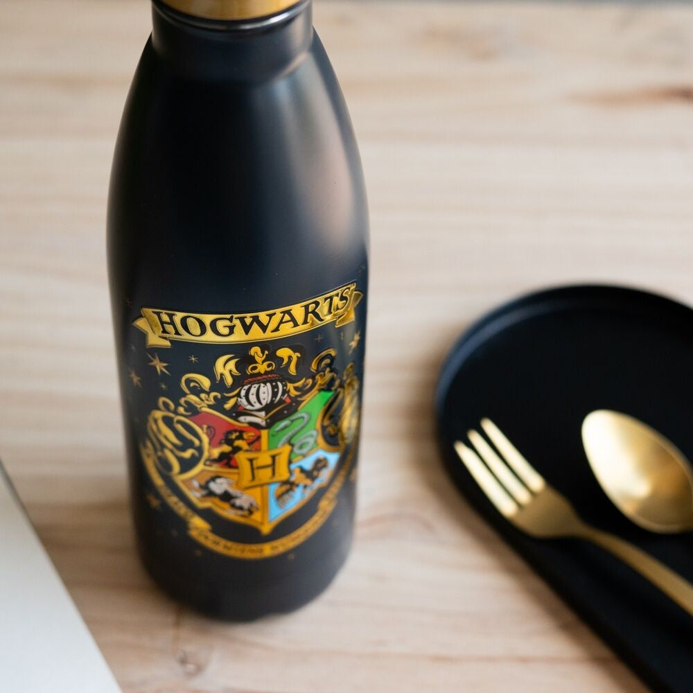 Hogwarts vattenflaska i rostfritt stål, 500 ml kapacitet