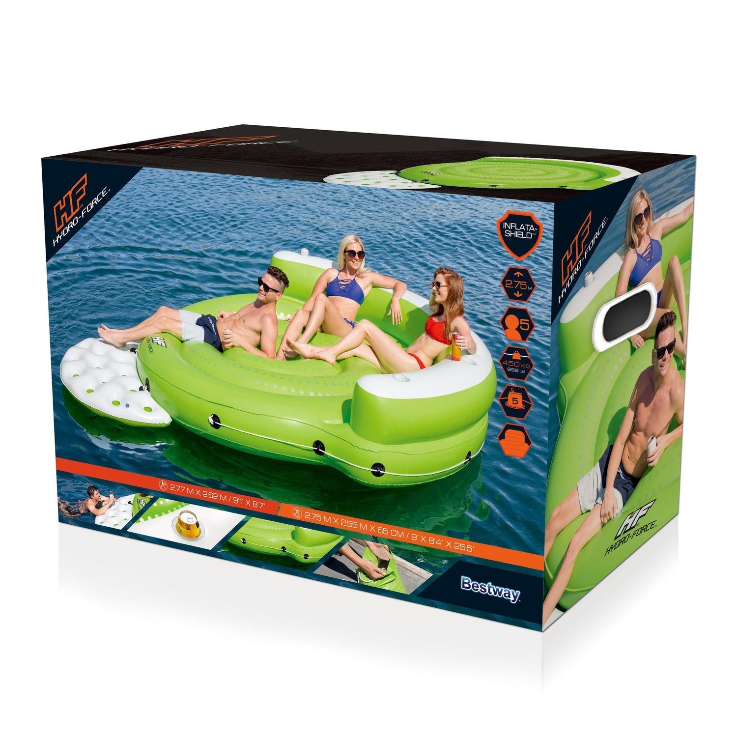 Hydro-Force Kick Back Badflotte 277 X 262 Cm