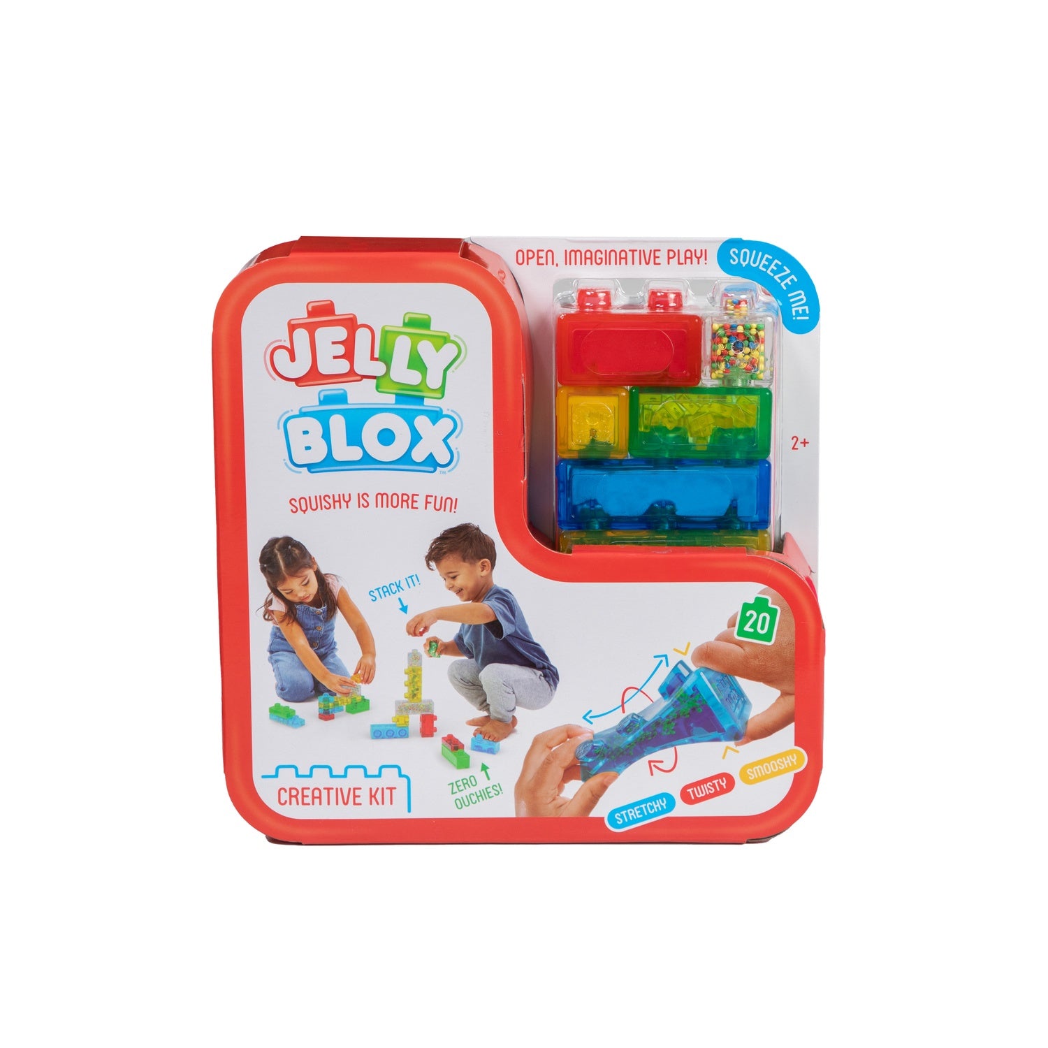 Jelly Blox Sensoriskt Byggset, 20 Mjuka Klossar