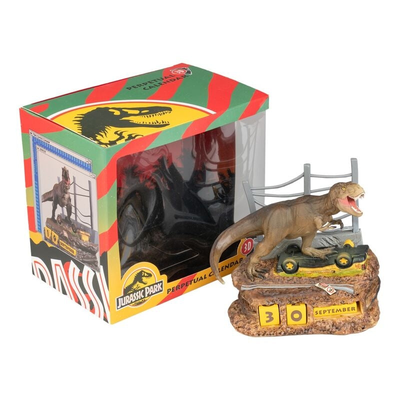 Jurassic Park 3D evighetskalender för hem- eller kontorsinredning