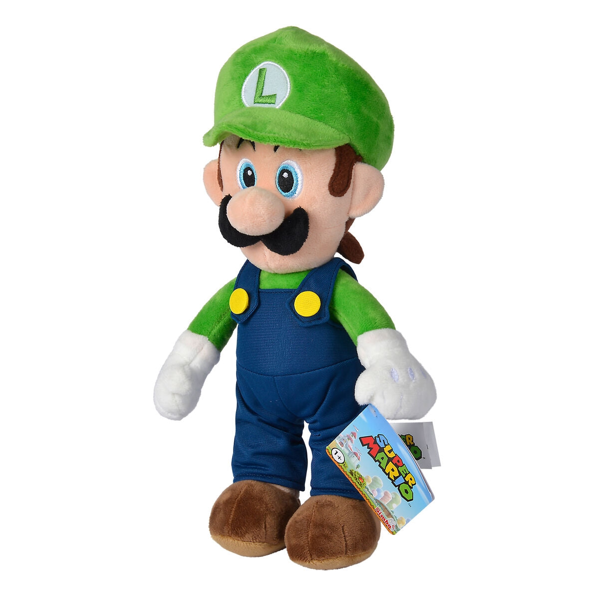 Luigi Plyschleksak 30cm - Super Mario Bros Character Mjukleksak