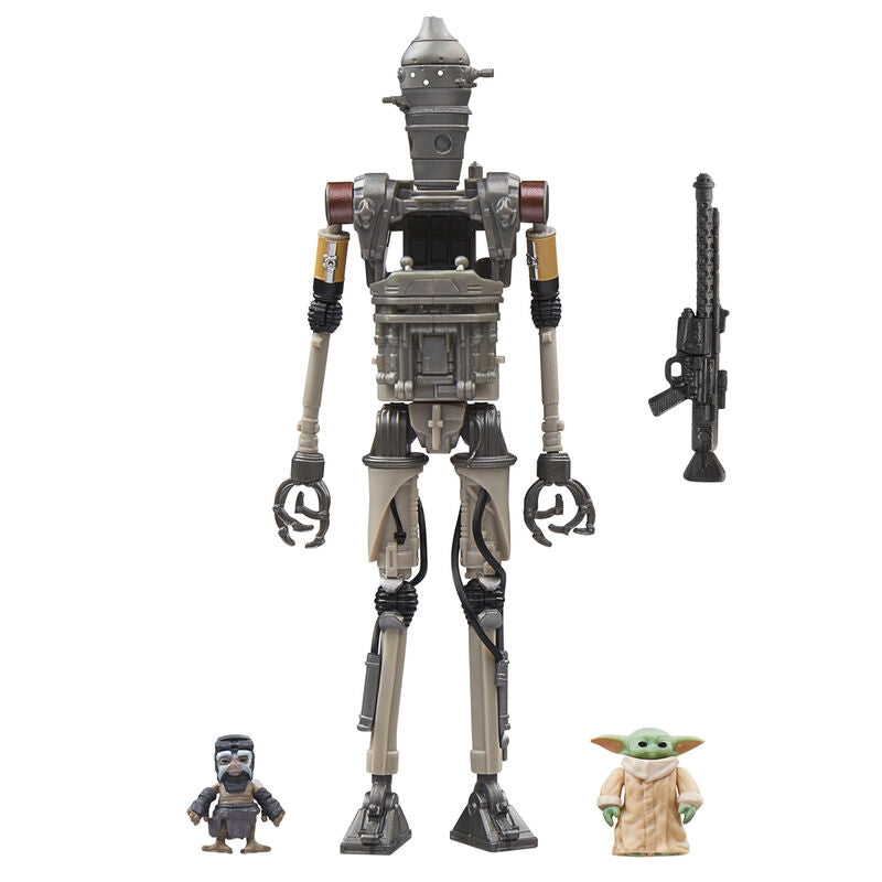 Mandalorian IG-12 Grogu & Anzellan figur, 9,5 cm lång