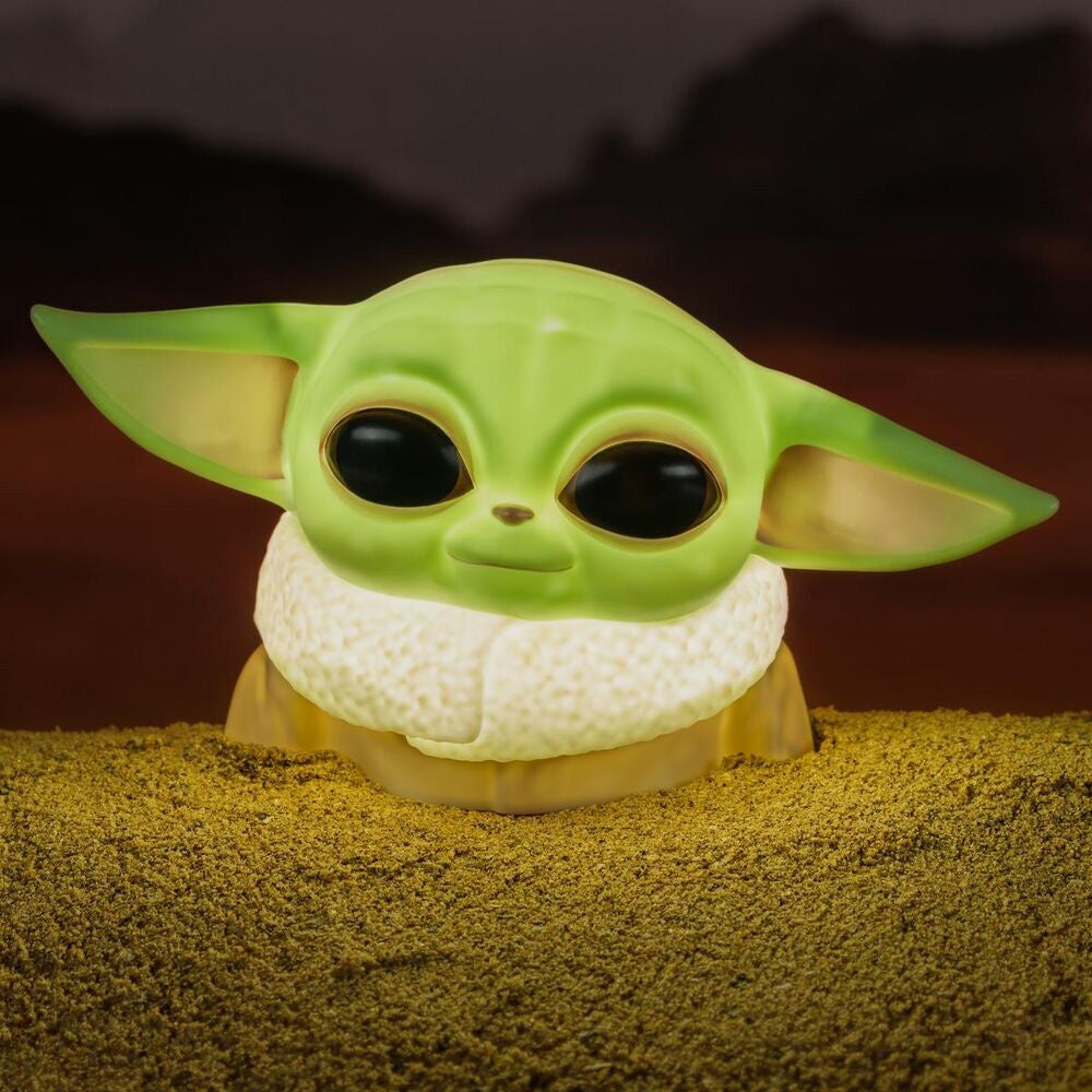 Mandalorian Yoda 3D-ljus, LED, nattljus, heminredning