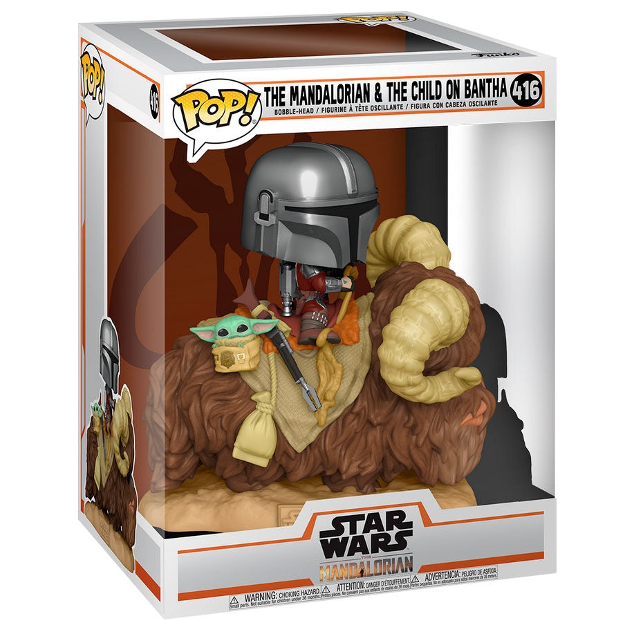 Mando på Banthafigur med barn, Star Wars samlarleksak