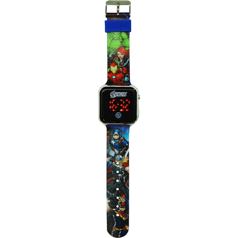 Marvel Avengers LED-klocka för barn, justerbar rem