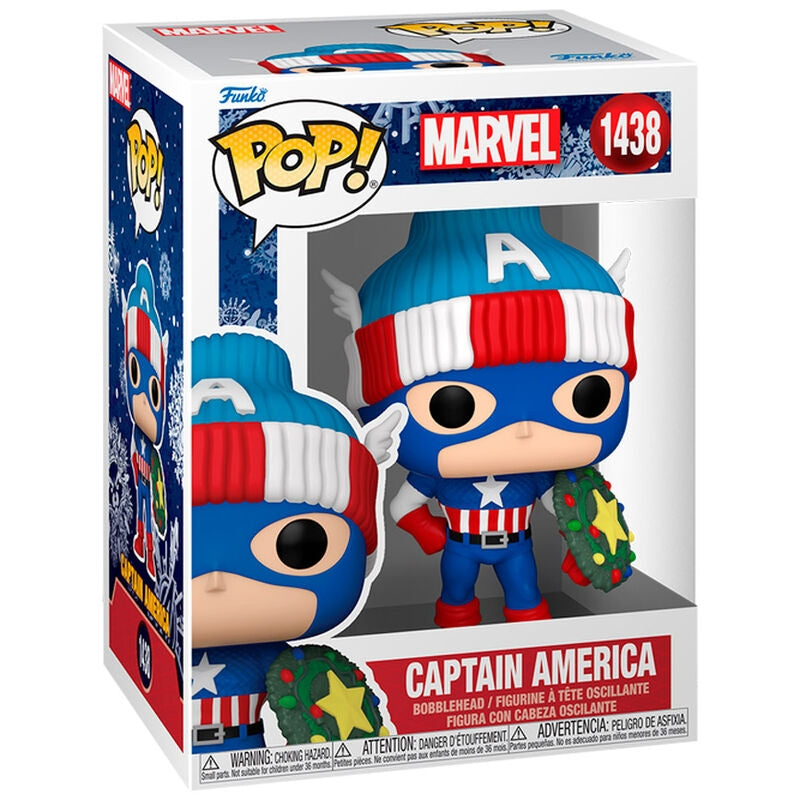 Marvel Captain America Holiday Figur, 6-tums samlarleksak