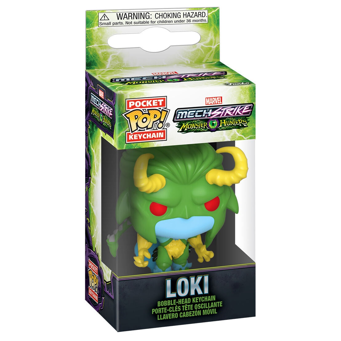 Marvel Monster Hunters Loki Pocket POP-nyckelring, samlarfigur