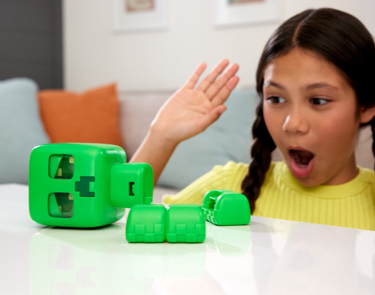 Minecraft Creeper-leksak med ljud och ljus, 15 cm