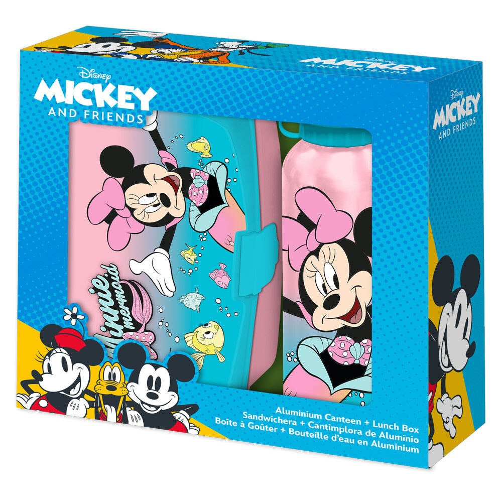 Minnie Mouse Lunchbox och 500 ml aluminiumflaskset