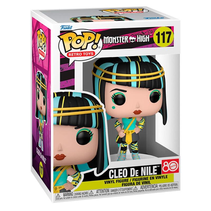 Monster High Cleo De Nile Doll med tillbehör och stativ