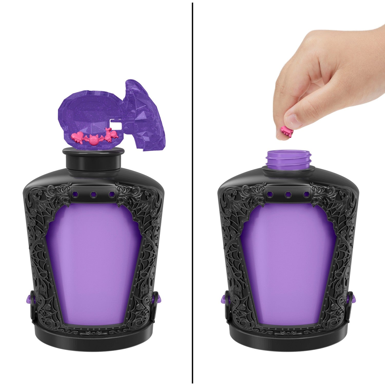 Monster High trolldryckflaska med minidocka och berlocker