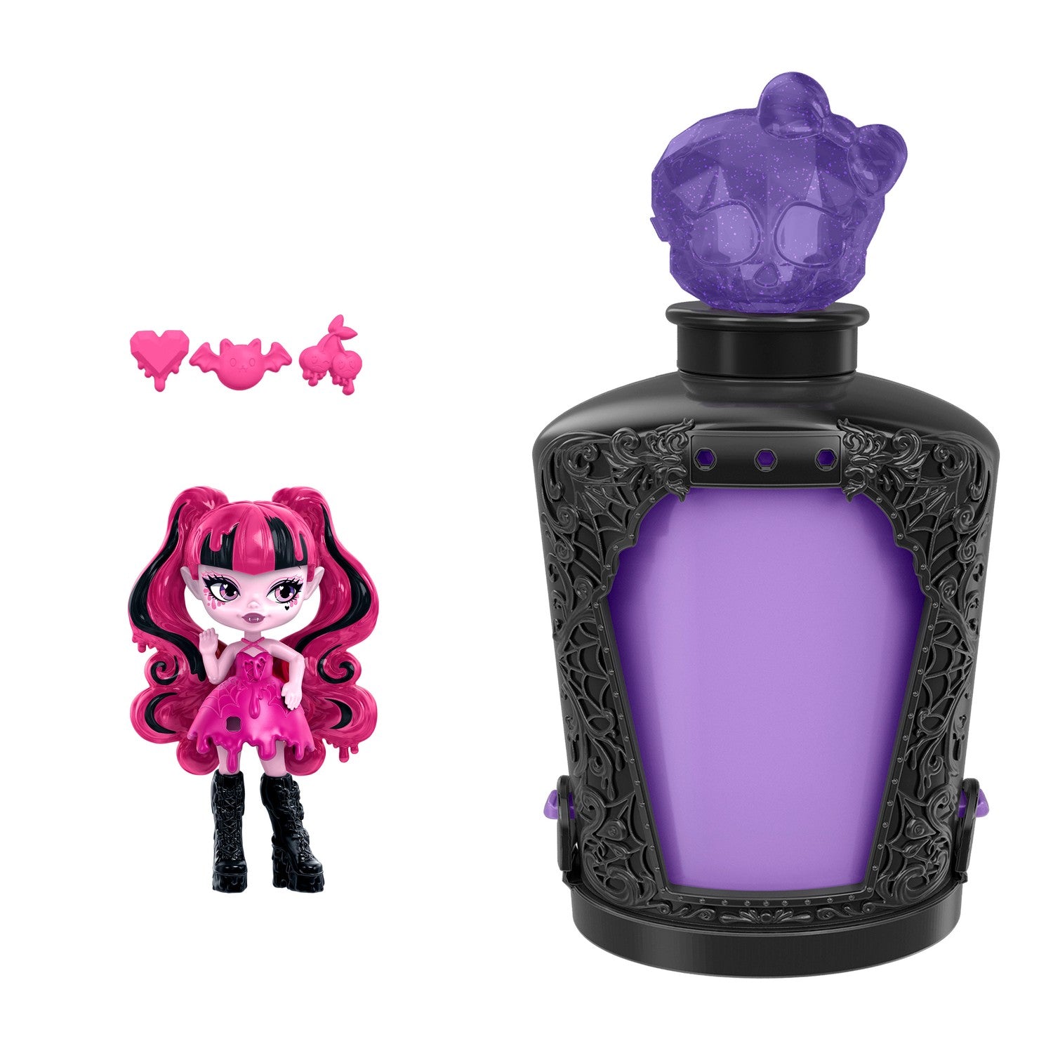 Monster High trolldryckflaska med minidocka och berlocker